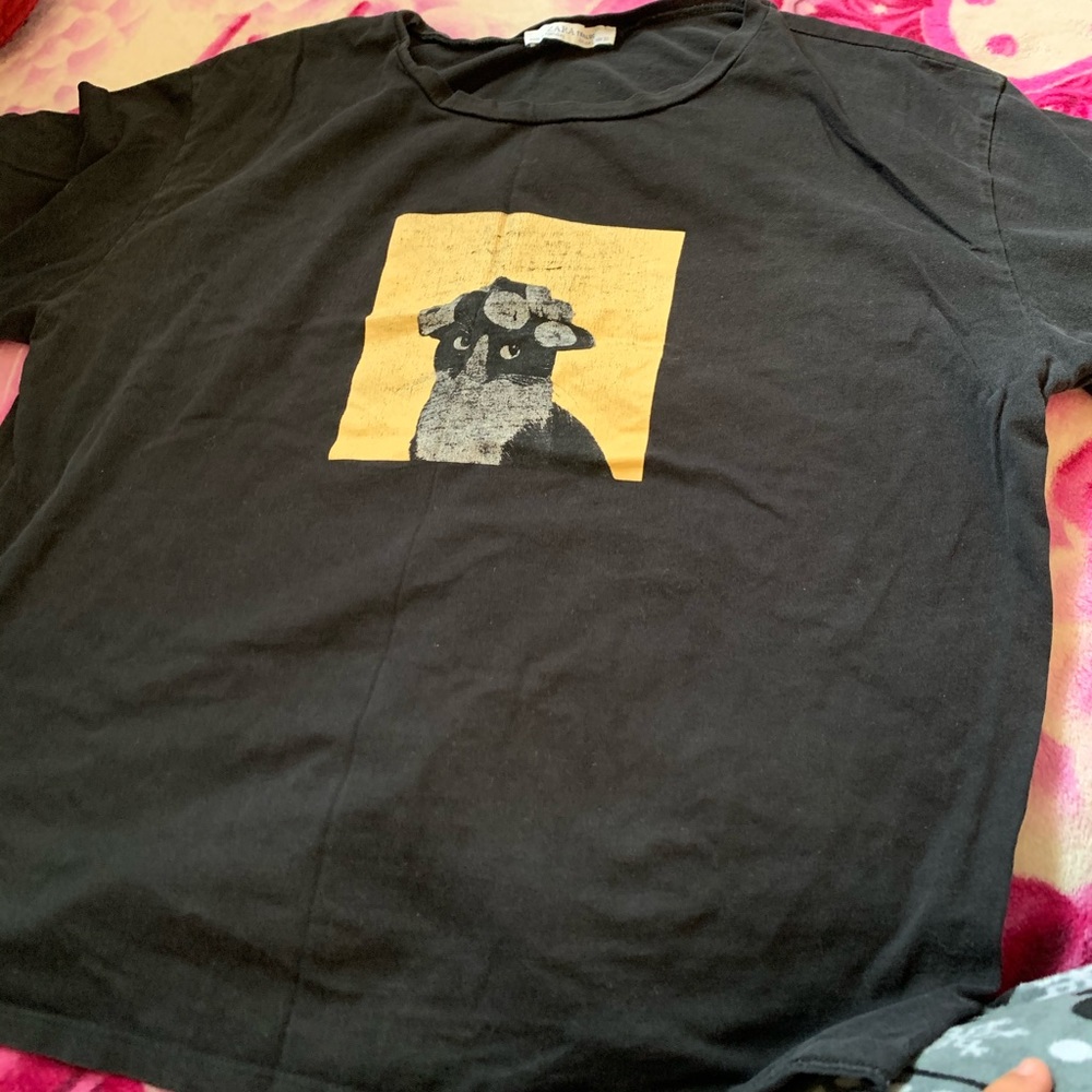 Zara Printed Cat Shirt